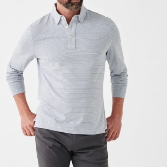 Faherty long sleeve polo. - Picture 1 of 5